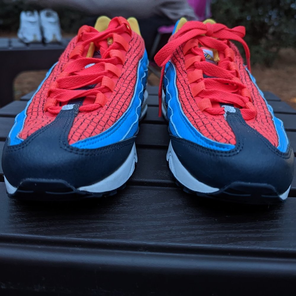 Nike Air Max 95 NOW GS Crimson Blue AV2289-600 New
